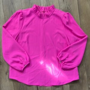 J. CREW Women's Pink Long Sleeve Top